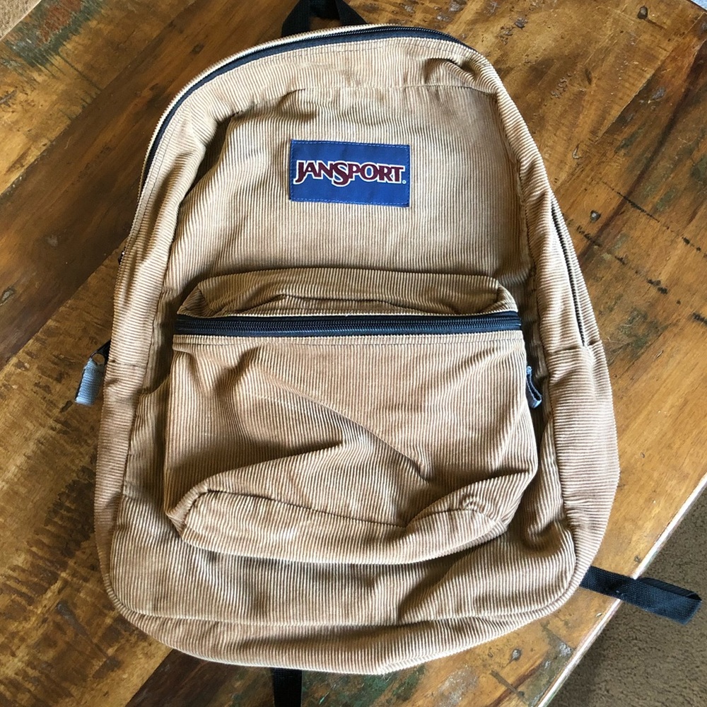 Jansport Brown Corduroy Backpack